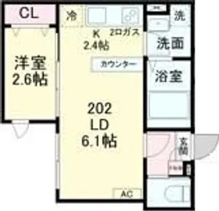 KEIAI RESIDENCE 鎌ケ谷【2階】の間取り