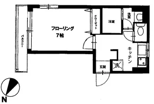 ロワールフェミナン新山下【2階】の間取り