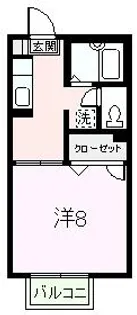 茨城県稲敷郡阿見町大字阿見【アパート】の間取り