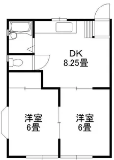 コーポ柏木【2階】の間取り