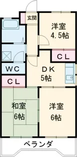 明保野ハイツ【3階】の間取り