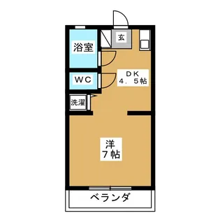 キャトル・ファム【1階】の間取り