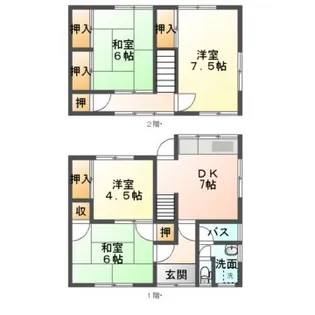 広島県福山市東川口町5【一戸建】の間取り