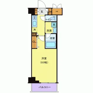 TATSUMIスカイガーデンテラス【5階】の間取り