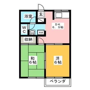 フローエスハイム【2階】の間取り