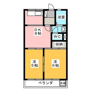 メゾネット翔【2階】の間取り