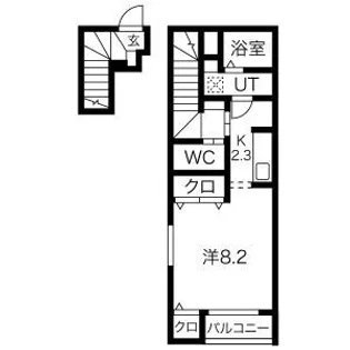 エスペランサ【2階】の間取り