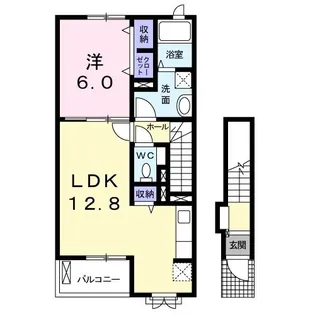 カサ・バトリョ【2階】の間取り