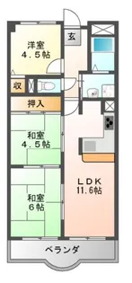 グランドール【3階】の間取り