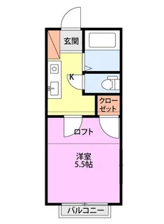 アリス吉田第2-2号館【1階】の間取り