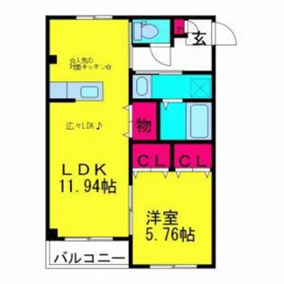 COCO HOUSE【1階】の間取り