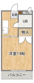 北浜ハイツ【3階】の間取り