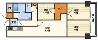 ローレルハイツ北天満2号棟【11階】の間取り