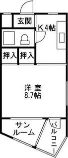 ライフ493【4階】の間取り