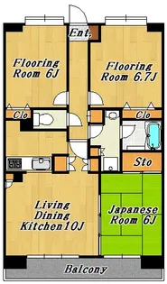 シティスパイア西葛西【4階】の間取り