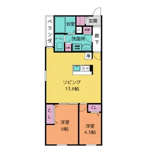 RUSCELLO中小田井【1階】の間取り