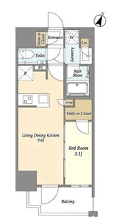 プライマル千葉駅前【8階】の間取り