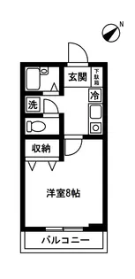 グリーンウエスト【1階】の間取り