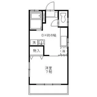 ニュー清住A【4階】の間取り