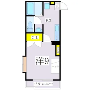 ルーミナスE【2階】の間取り