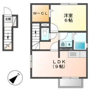 レジデンスK1【2階】の間取り