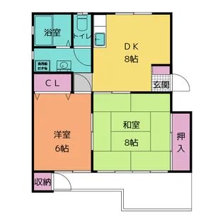 コーポハナイ【2階】の間取り