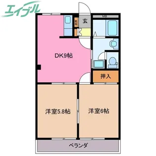 ロイヤルヒルズ【1階】の間取り