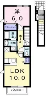 ピュアストリーム C棟【2階】の間取り