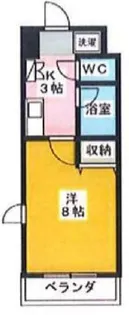 ヴィラ恵飛須【5階】の間取り