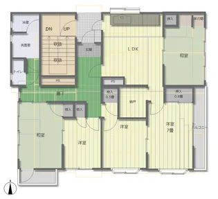 5LDKの間取り画像