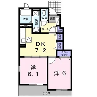 サンヒルズ・アイ【1階】の間取り
