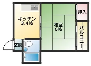 メゾン松下【1階】の間取り