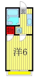 ココパームス・アライ【1階】の間取り