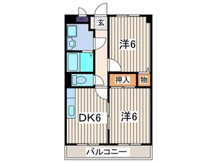 エクセルハイムV【3階】の間取り