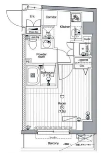 プレミアムキューブ文京江戸川橋♯mo【1階】の間取り