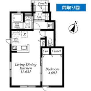 メルシー・パラン【1階】の間取り