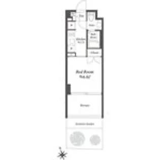 サムティレジデンス浦安【1階】の間取り