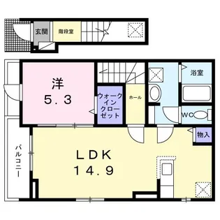 ビリーブ コガネ【2階】の間取り