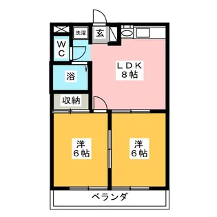 エステートピアANNEXIII【1階】の間取り