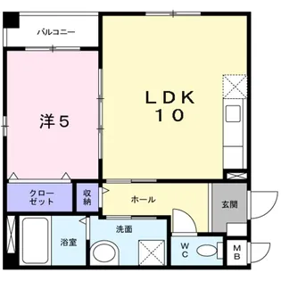 ユーヴェSII【3階】の間取り