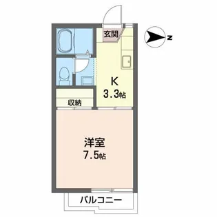 マイパレス旭ヶ丘【2階】の間取り