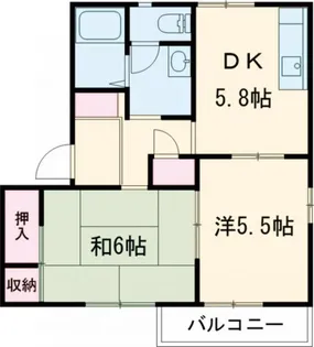 パーク・フラッツB【2階】の間取り