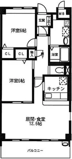 グローリオ【3階】の間取り