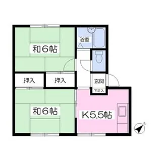 ドミールかんの【1階】の間取り