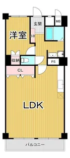 北広田アーバンライフ【6階】の間取り
