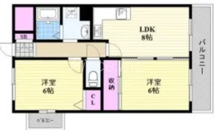 ベリオYS【8階】の間取り