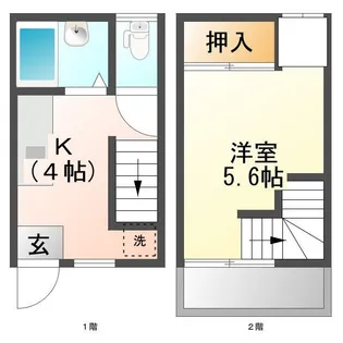 アパートメントP.I.の間取り