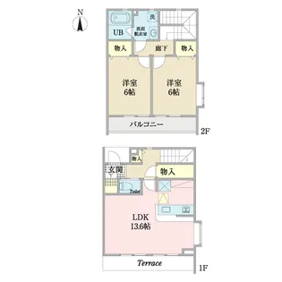 埼玉県富士見市大字水子【一戸建】の間取り