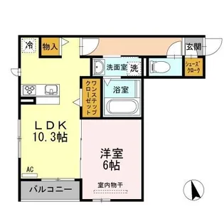 愛知県名古屋市中区平和2【アパート】の間取り