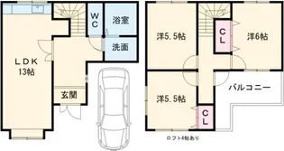 京都府京都市伏見区羽束師菱川町【一戸建】の間取り